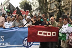 Encuentros sindicales en Uruguay, Chile y Argentina